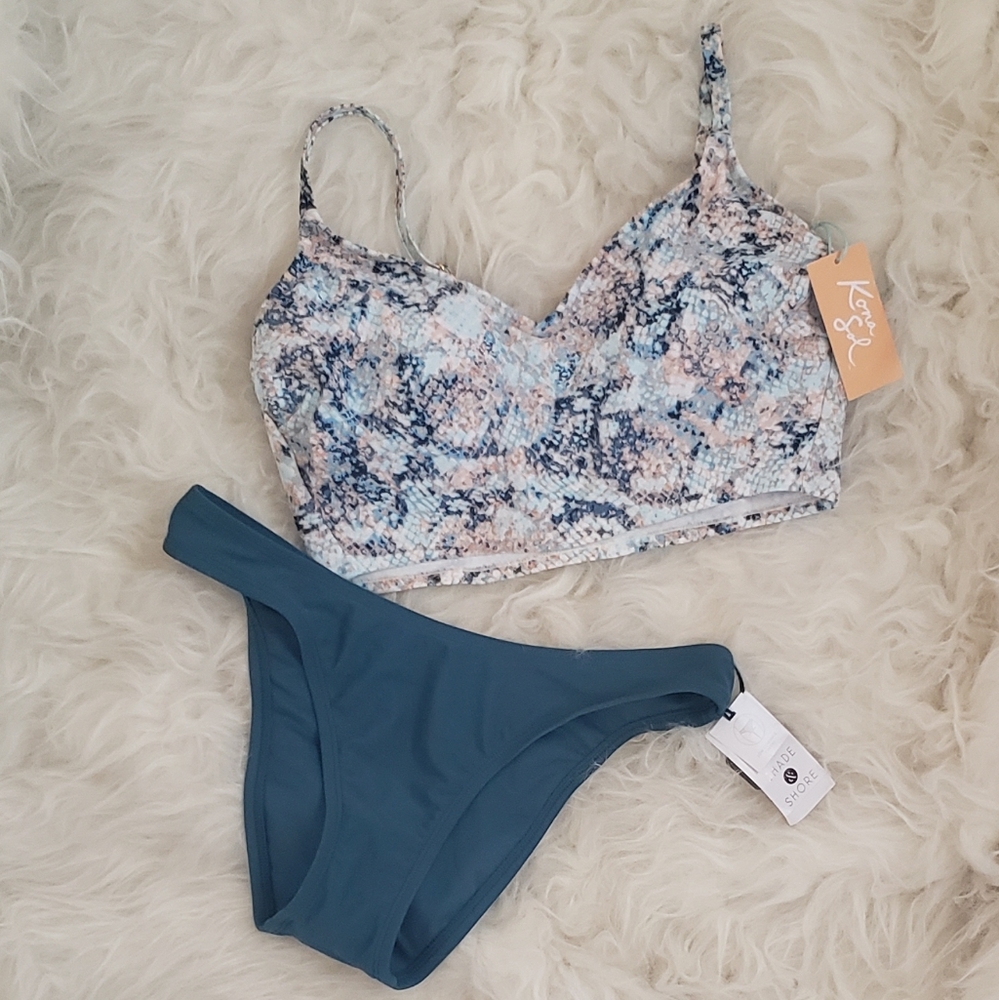 Snakeskin print swimsuit